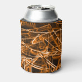 角が四角くオレンジ色の斑点 缶クーラー (缶裏面)