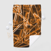 角が四角く「ネオン」のスポット ゴルフタオル (インサイチュ)