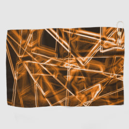 角が四角く「ネオン」のスポット ゴルフタオル