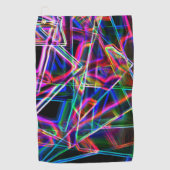 角とネオンカラフル ゴルフタオル (正面)