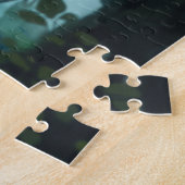 角と眼鏡のエルフの女性 ジグソーパズル (側面)