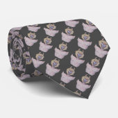 角と赤い目が不気味な悪魔を持つ ネクタイ (ロール)