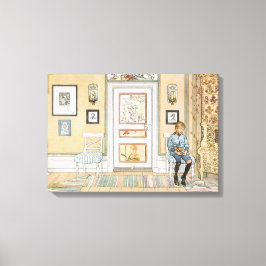 角に座っている少年（Carl Larsson著）キャンバス キャンバスプリント