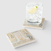 角に座っている少年（Carl Larsson著） ストーンコースター (横)