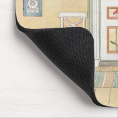 角に座っている少年（Carl Larsson著） マウスパッド (コーナー)