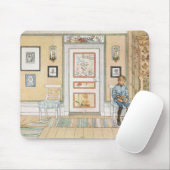 角に座っている少年（Carl Larsson著） マウスパッド (マウス)