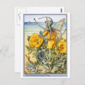 角のあるケシの妖精 ポストカード (正面/裏面)