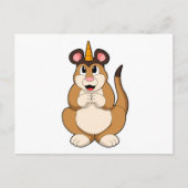 角のあるミーアキャット ポストカード (正面)