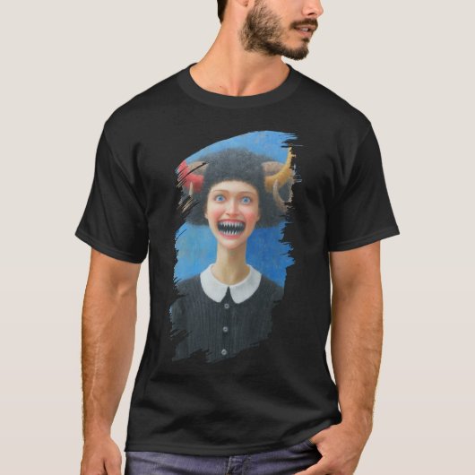 角のある女の子 Tシャツ (正面)