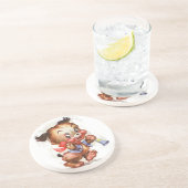 角のある子犬 コースター (側面)