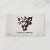 角のある怖い顔 名刺 (正面)