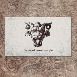 角のある怖い顔 名刺