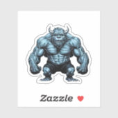 角のある怪物 シール (シート)