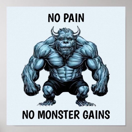 角のある怪物 ポスター (正面)