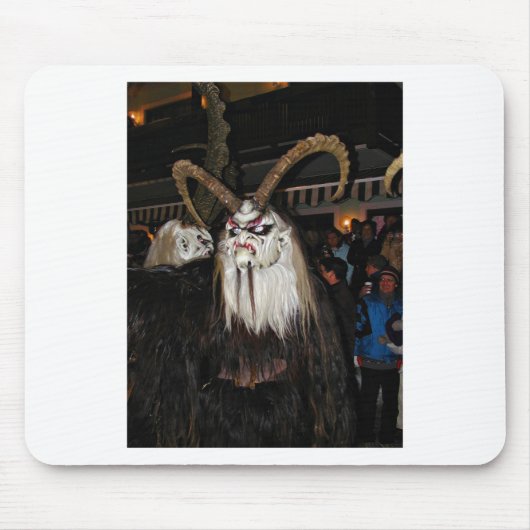 角のある日本の悪魔マスク マウスパッド (正面)