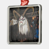 角のある日本の悪魔マスク メタルオーナメント (左)