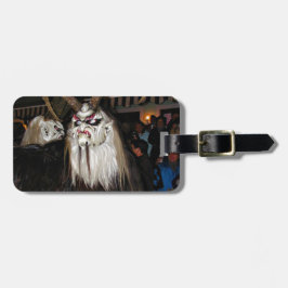 角のある日本の悪魔マスク ラゲッジタグ