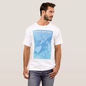 角のある氷のドラゴン、冬のご挨拶 Tシャツ (正面フル)