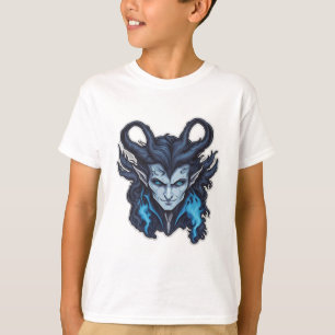 角のある青い吸血鬼 Tシャツ