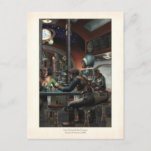 「角のまわりにだけ」はがき ポストカード (正面)