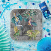 角のドラゴン ペーパープレート (パーティー)