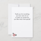 角のバラ サンキューカード (裏面)