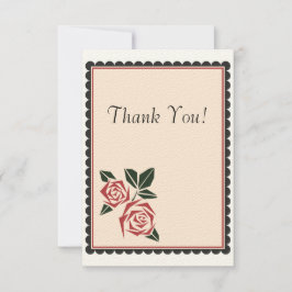 角のバラ サンキューカード