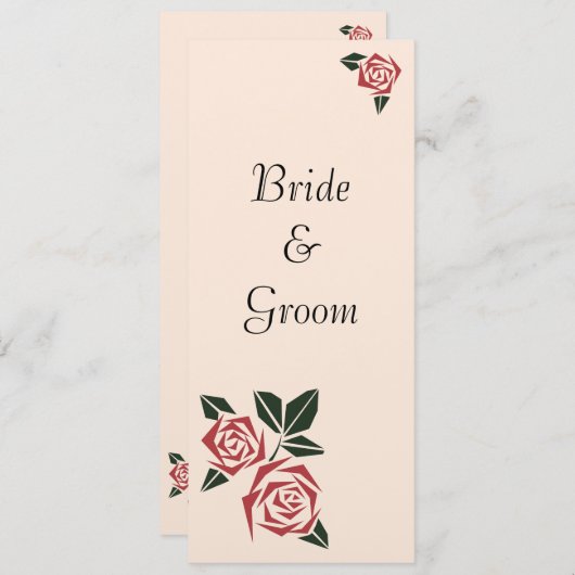 角のバラ プログラム (正面/裏面)