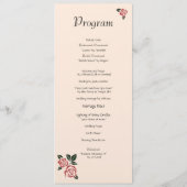 角のバラ プログラム (裏面)