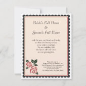 角のバラ 招待状 (正面)