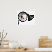 角のフランスの猫 ポスター (キッチン)