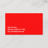 角のレッド・カード 名刺 (裏面)