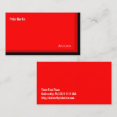 角のレッド・カード 名刺 (正面/裏面)