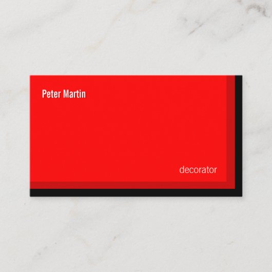 角のレッド・カード 名刺 (正面)