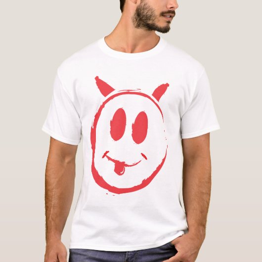 角のワイシャツが付いている顔のキラー Tシャツ (正面)