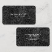 角の丸いグレーパターンのエレガントプロフェッショナル 名刺 (正面/裏面)