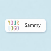 角の丸い名前タグカスタムビジネスロゴ