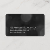 角の丸い模様ブラックグレーの名刺 名刺 (裏面)