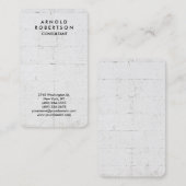 角の丸い灰色のエレガント壁 名刺 (正面/裏面)