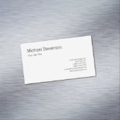 角の丸い白黒 パーソナライズされた マグネット名刺 (インサイチュ)