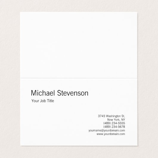 角の丸い白黒 パーソナライズされた 名刺 (外部フラット)