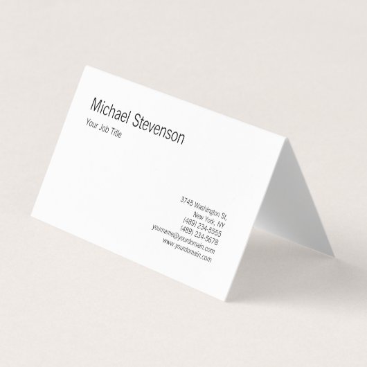 角の丸い白黒 パーソナライズされた 名刺 (正面)