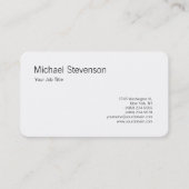 角の丸い白黒 パーソナライズされた 名刺 (正面)