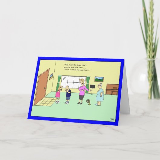 角の個人教師のバースデー・カード カード (正面)