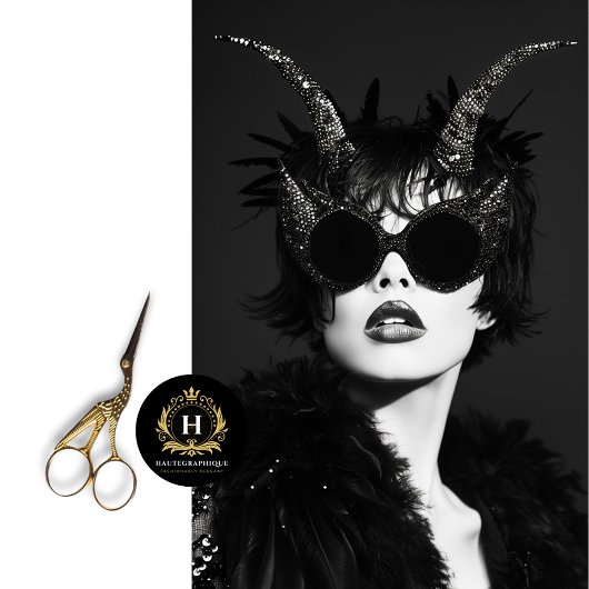 角の切り離し付きダークグラムロックスター 薄葉紙