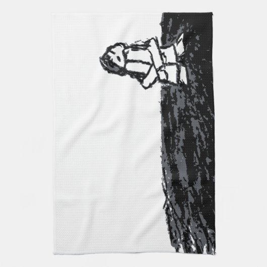 角の子ども キッチンタオル (縦)