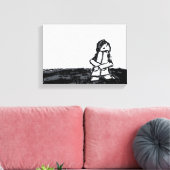 角の子ども キャンバスプリント (インサイチュ (リビング))