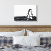 角の子ども キャンバスプリント (インサイチュ (寝室))