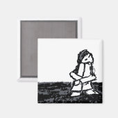 角の子ども マグネット (正面/裏面)