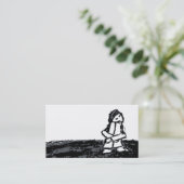 角の子ども 名刺 (スタンド正面)